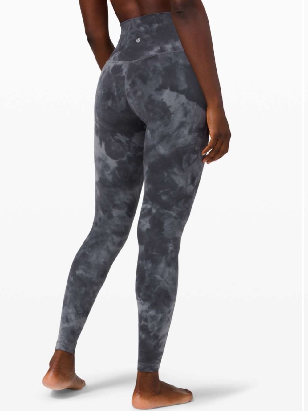 Lululemon Align Pant Diamond Dye Full Length Leggings Size 8 Pitch Graphite Gray - Picture 4 of 13